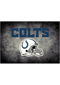 Indianapolis Colts 8x11 Distressed Interior Rug - Black
