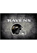 Baltimore Ravens 8x11 Distressed Interior Rug - Black