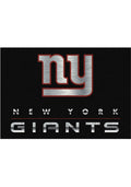 New York Giants 8x11 Chrome Interior Rug - Black