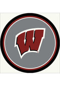 Wisconsin Badgers 64" Diameter Interior Rug - Ash