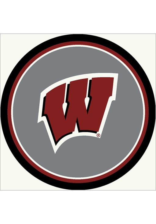 Wisconsin Badgers 64" Diameter Interior Rug - Ash
