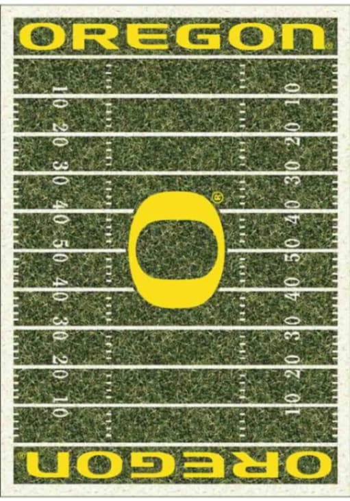 Oregon Ducks 4x6 Homefield Interior Rug - Green