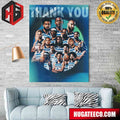 2023-2024 Season Minnesota Timberwolves Thank You Fan Poster Canvas