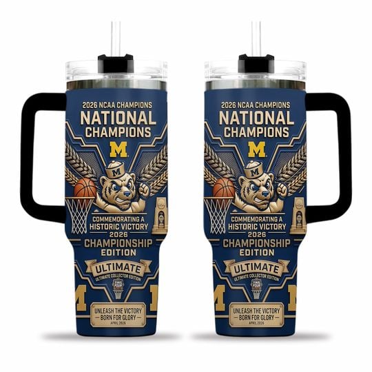 2026 Michigan National Champions Commemorative 40Oz Tumbler