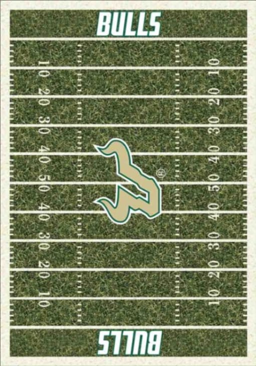 South Florida Bulls 6x8 Homefield Interior Rug - Green