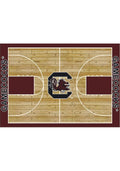 South Carolina Gamecocks 4x6 Courtside Interior Rug - Garnet