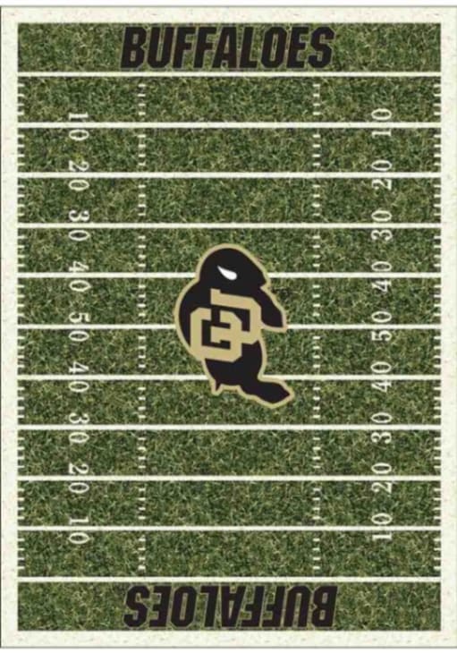 Colorado Buffaloes 4x6 Homefield Interior Rug - Black