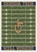 GA Tech Yellow Jackets 8x11 Homefield Interior Rug - Gold