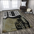 Personalized Trucker Rug An Old Trucker And The Ride Of His Life Live Here