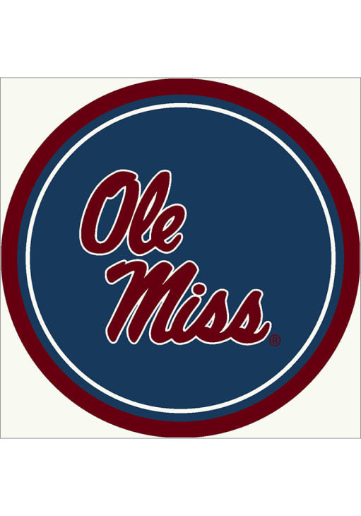 Ole Miss Rebels 64" Diameter Interior Rug - Cardinal Red