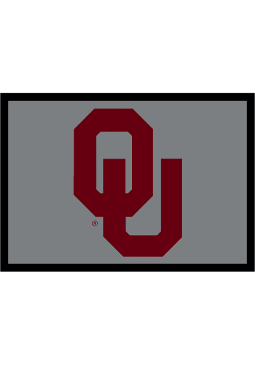 Oklahoma Sooners 4x6 Spirit Interior Rug - Ash