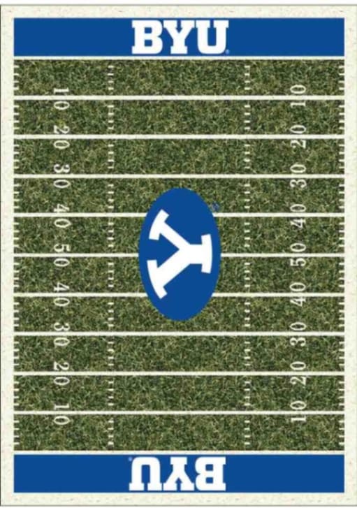 BYU Cougars 4x6 Homefield Interior Rug - Royal Blue