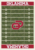 Oklahoma Sooners 8x11 Homefield Interior Rug - Crimson