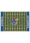 Kansas Jayhawks 8x11 Homefield Interior Rug - Royal Blue