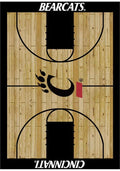 Cincinnati Bearcats 8x11 Courtside Interior Rug - Wood