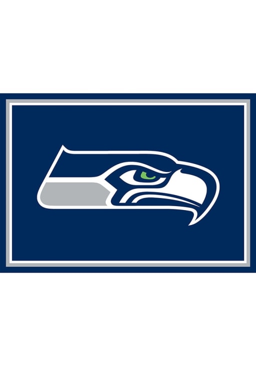 Seattle Seahawks 3x4 Area Rug Interior Rug - Navy Blue