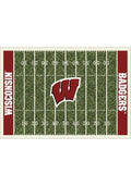 Wisconsin Badgers 6x8 Homefield Interior Rug - Red