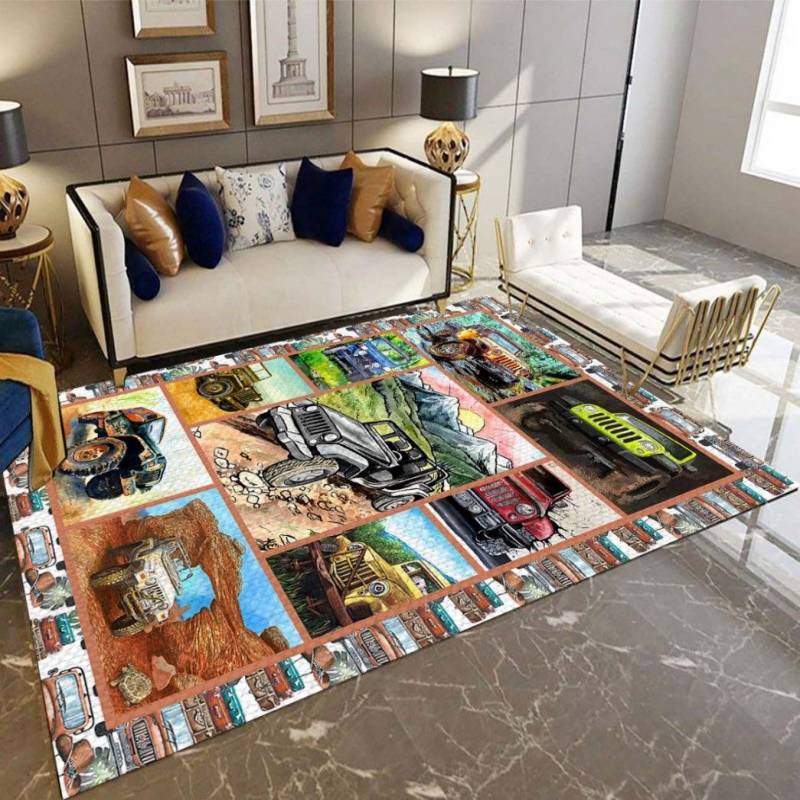 Cool Jeep Car Rectangle Rug TN1607261650