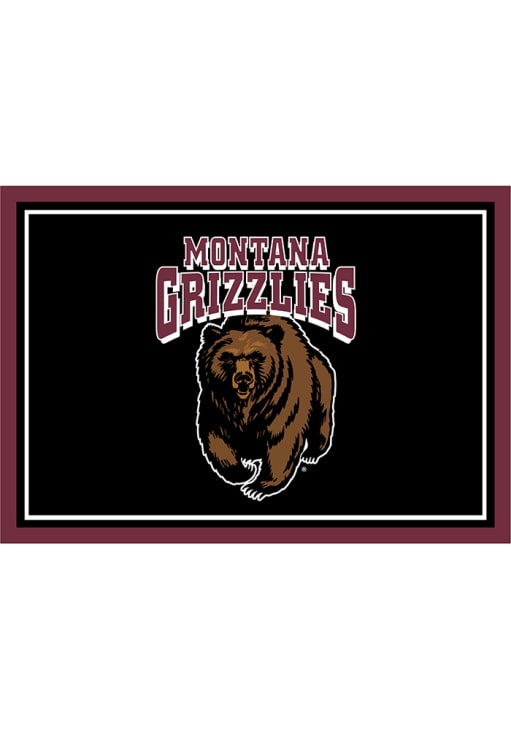 Montana Grizzlies 6x8 Spirit Interior Rug - Black