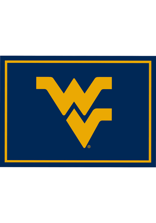 West Virginia Mountaineers 8x11 Spirit Interior Rug - Navy Blue