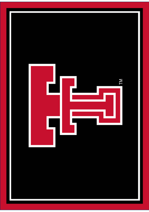 Texas Tech Red Raiders 4x6 Spirit Interior Rug - Black