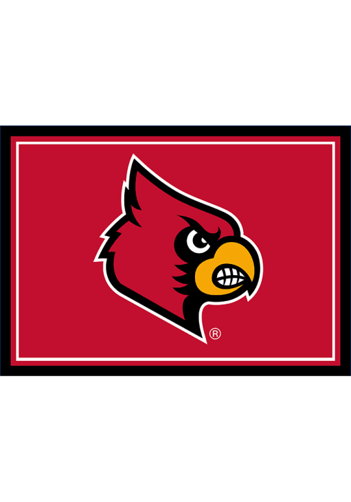 Louisville Cardinals 3x4 Area Interior Rug - Red