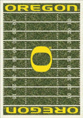 Oregon Ducks 6x8 Homefield Interior Rug - Green