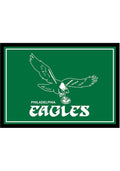 Philadelphia Eagles vintage 3x4 Area Rug Interior Rug - Midnight Green
