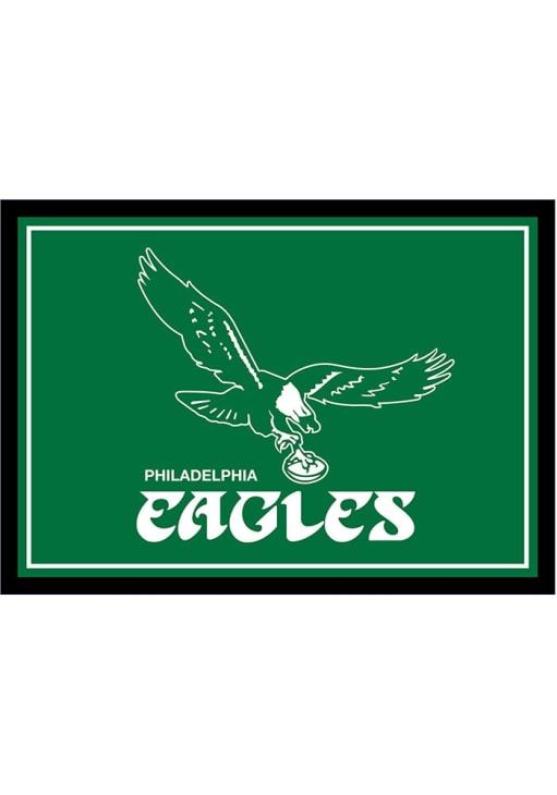 Philadelphia Eagles vintage 3x4 Area Rug Interior Rug - Midnight Green