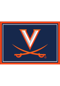 Virginia Cavaliers 4x6 Spirit Interior Rug - Navy Blue