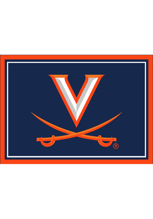 Virginia Cavaliers 4x6 Spirit Interior Rug - Navy Blue
