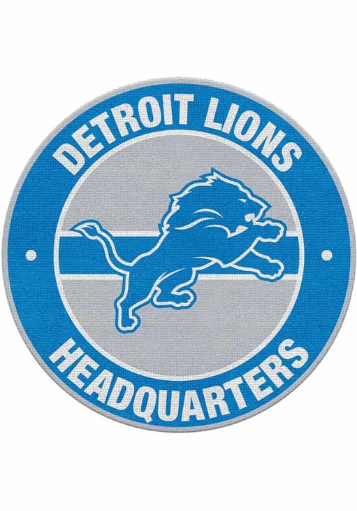 Detroit Lions Headquarters Rug Interior Rug - Light Blue
