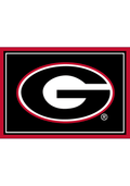 Georgia Bulldogs 3x4 Area Interior Rug - Black