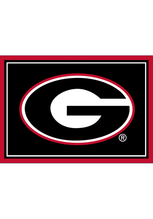 Georgia Bulldogs 3x4 Area Interior Rug - Black