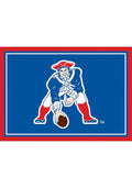 New England Patriots vintage 4x6 Spirit Rug Interior Rug - Navy Blue