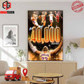 40000 Career Points For The King LeBron James Los Angeles Lakers NBA Home Decor Poster Canvas