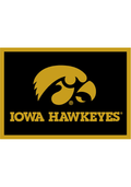 Iowa Hawkeyes 6x8 Spirit Interior Rug - Black