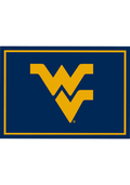 West Virginia Mountaineers 6x8 Spirit Interior Rug - Navy Blue