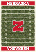 Nebraska Cornhuskers 6x8 Homefield Interior Rug - Scarlet Red