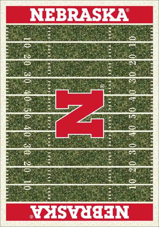 Nebraska Cornhuskers 6x8 Homefield Interior Rug - Scarlet Red