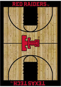 Texas Tech Red Raiders 4x6 Courtside Interior Rug - Black