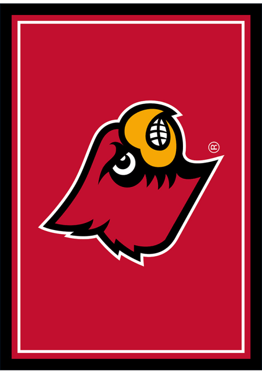 Louisville Cardinals 8x11 Spirit Interior Rug - Red
