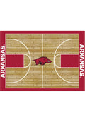 Arkansas Razorbacks 8x11 Courtside Interior Rug - Cardinal Red