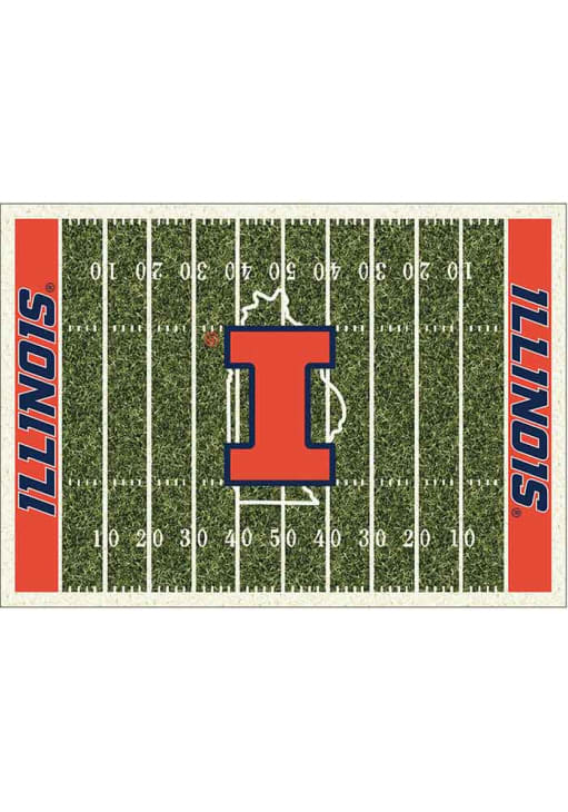 Illinois Fighting Illini 4x6 Homefield Interior Rug - Orange