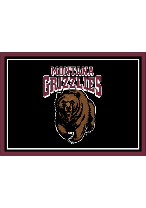 Montana Grizzlies 4x6 Spirit Interior Rug - Black