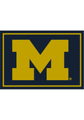 Michigan Wolverines 6x8 Spirit Interior Rug - Blue