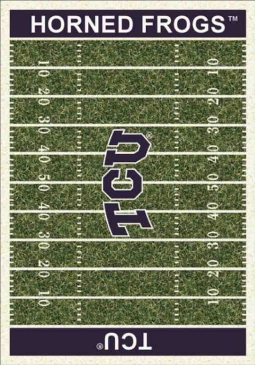 TCU Horned Frogs 4x6 Homefield Interior Rug - Purple