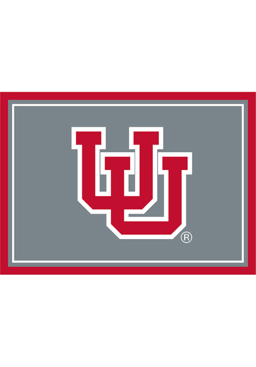 Utah Utes 8x11 Spirit Interior Rug - Ash