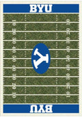 BYU Cougars 8x11 Homefield Interior Rug - Royal Blue