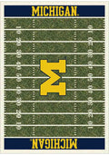 Michigan Wolverines 8x11 Homefield Interior Rug - Blue